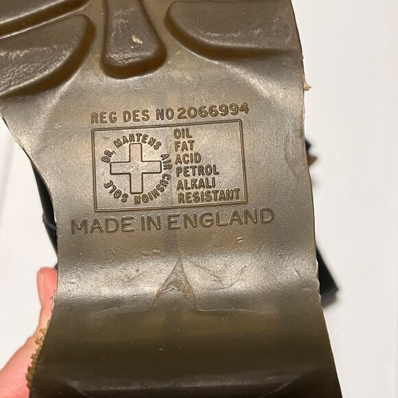 VINTAGE Dr. Martens Black Leather Mary Jane Shoes double Buckle Strap Y2K - Picture 9 of 10